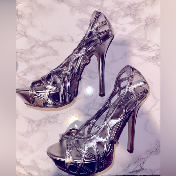 Silver caged platform heel 👽 - Picture 4 of 6